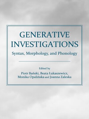 cover image of Generative Investigations